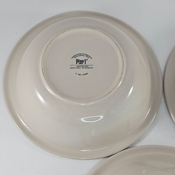 Pier 1 Valencia Soup Cereal Bowl Set of 3 Spiral Design 8.25 Inch - Picture 8 of 10